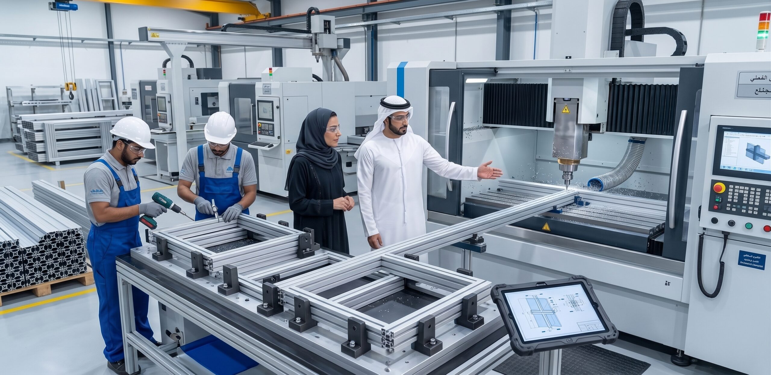 قص الألمنيوم بمكائن CNC